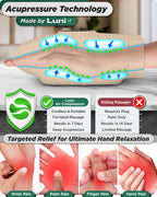 Lunix LX7 Hand Massager – LCD Touchscreen, Heated Air, Cordless