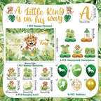 LUUFILx Lion Baby Shower Decorations – A Little King on His Way Banner & Safari Party Supplies