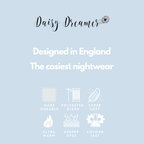Daisy Dreamer Hooded Pyjama Set Womens Pink Grey Long Sleeve Hoodie and Pants Luxurious