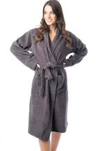 Daisy Dreamer Womens Bath Robe 100 Percent Cotton Terry Towelling Ultra-Absorbent Soft Cozy Dressing Gown For Home Spa Gym Travel