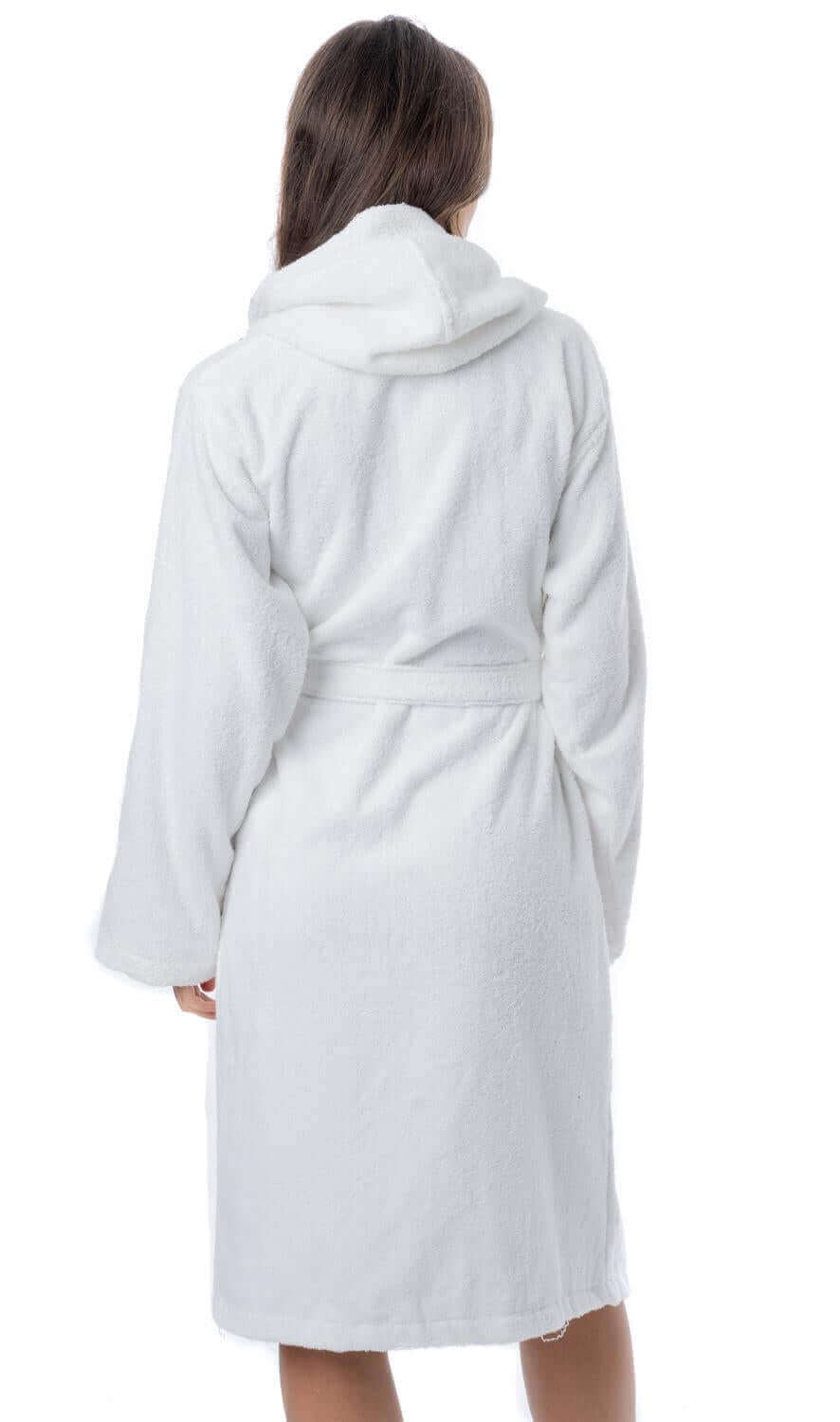 Daisy Dreamer Womens Bath Robe 100 Percent Cotton Terry Towelling Ultra-Absorbent Soft Cozy Dressing Gown For Home Spa Gym Travel