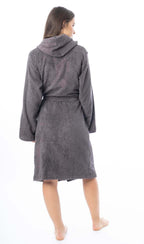 Daisy Dreamer Womens Bath Robe 100 Percent Cotton Terry Towelling Ultra-Absorbent Soft Cozy Dressing Gown For Home Spa Gym Travel
