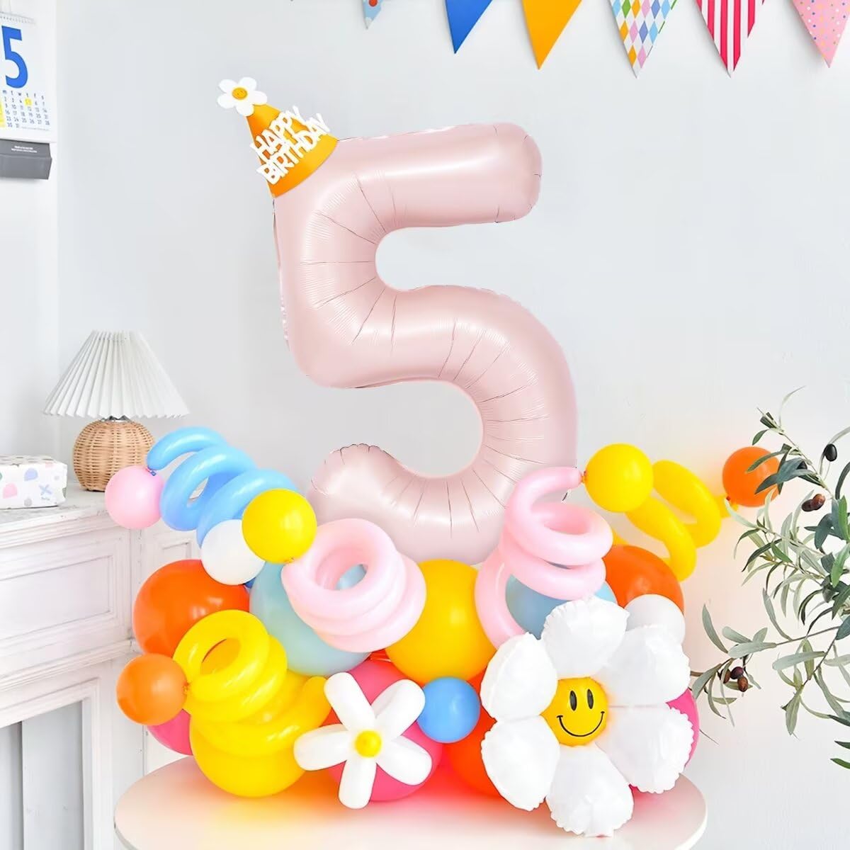 LVMOQIQIU 40-Inch Pink Number 25 Foil Balloons for Birthday & Event Decor