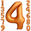 LVMOQIQIU 40-Inch Orange Foil Number Balloons — Birthday, Wedding, and Party Decor