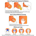 LVMOQIQIU 40-Inch Orange Foil Number Balloons — Birthday, Wedding, and Party Decor