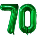 LVMOQIQIU 40-Inch Dark Green Foil Number 70 Balloons – Large Party Decor
