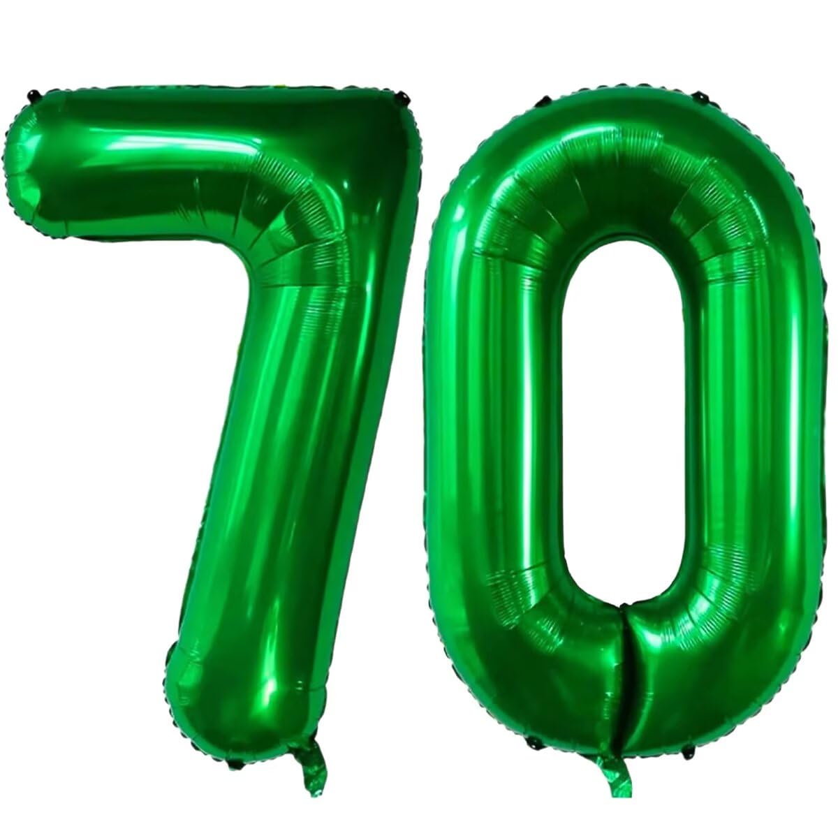 LVMOQIQIU 40-Inch Dark Green Foil Number 70 Balloons – Large Party Decor