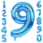 LVMOQIQIU 40 Inch Blue 9 Balloon – Large Foil Number Balloons for Birthday Parties