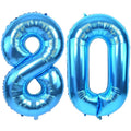 LVMOQIQIU 40-Inch Blue 80 Balloon Set – Blue Number Balloons for Parties, Weddings & Celebrations