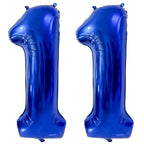 LVMOQIQIU 40-Inch Navy Blue 11 Foil Number Balloons | Birthday Decor