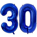 LVMOQIQIU 40-Inch Navy Blue Foil Number Balloon 30 | Large Number Balloons for Birthday, Anniversary & Wedding