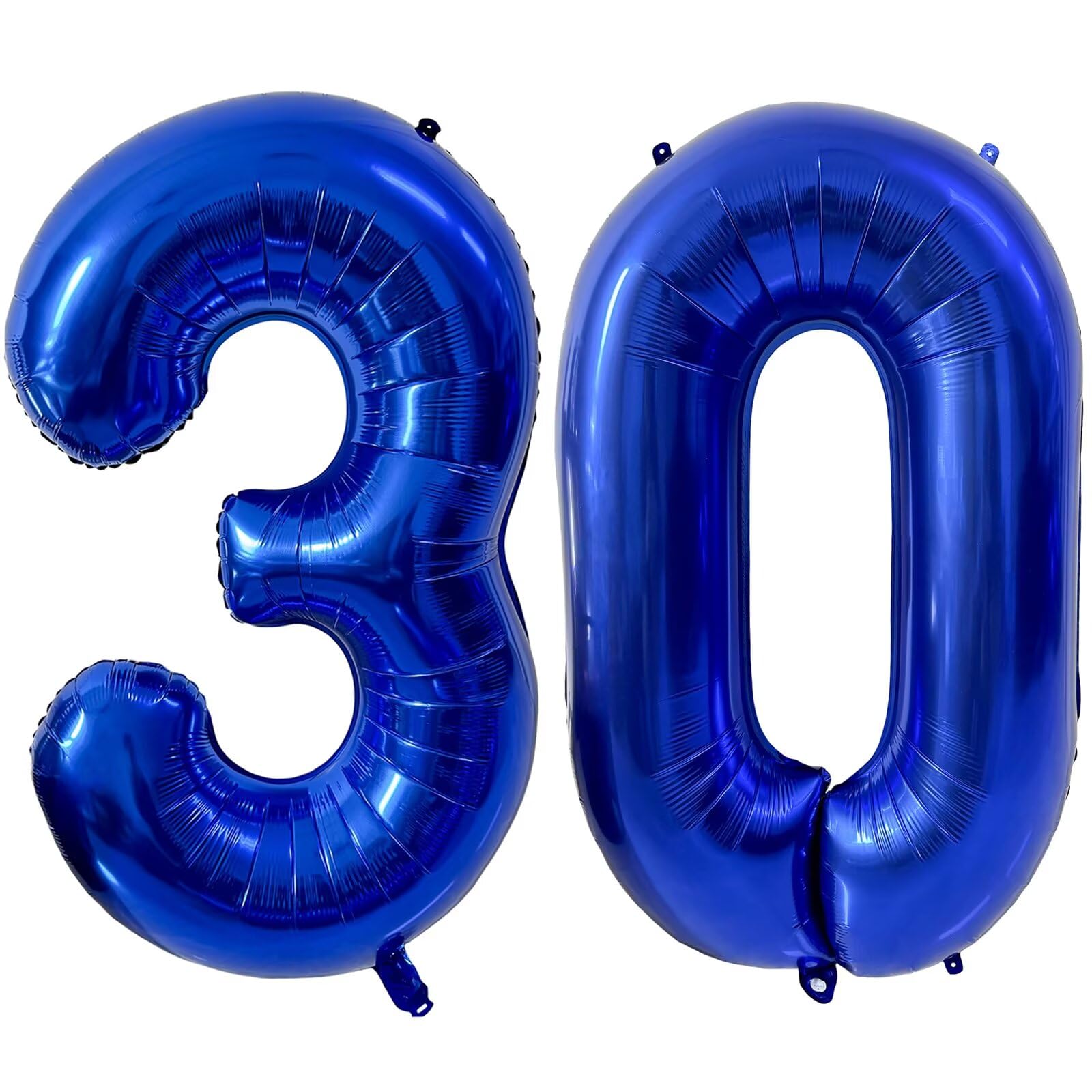 LVMOQIQIU 40-Inch Navy Blue Foil Number Balloon 30 | Large Number Balloons for Birthday, Anniversary & Wedding