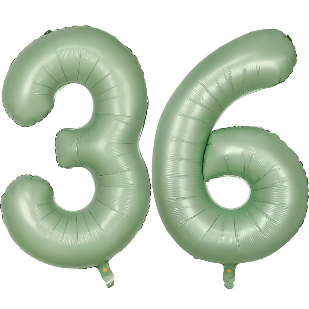 LVMOQIQIU 40 Inch Olive Green Foil Balloons – 2 Pack Self-Sealing, Durable Party Decor