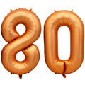 LVMOQIQIU 40-Inch Orange 80-Number Foil Balloons – Birthday & Event Decor