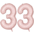 LVMOQIQIU 40-Inch Pink 33 Balloon – Matte Foil Number Balloons for Parties