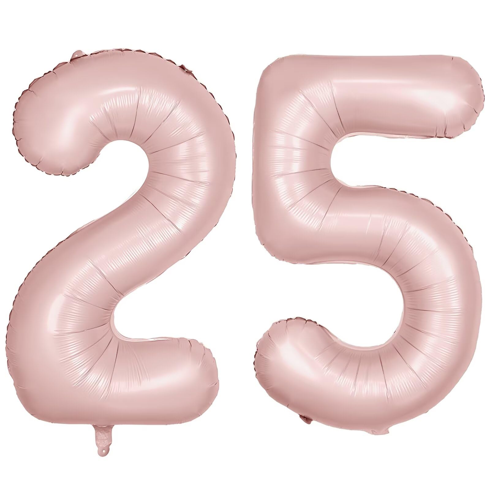 LVMOQIQIU 40-Inch Pink Number 25 Foil Balloons for Birthday & Event Decor
