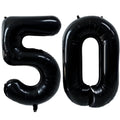 LVMOQIQIU Black 50 Number Balloon – 40 Inch Foil Balloons for Milestone Parties