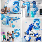 LVMOQIQIU 40 Inch Blue 9 Balloon – Large Foil Number Balloons for Birthday Parties