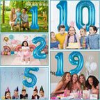 LVMOQIQIU 40 Inch Blue 9 Balloon – Large Foil Number Balloons for Birthday Parties