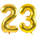 LVMOQIQIU Gold Number Balloons 40-Inch – 23 & 32 Foil Balloons for Birthday, Wedding & Milestones