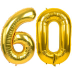 LVMOQIQIU Gold 60 Number Balloons – 40 Inch Foil Birthday & Wedding Decor