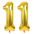 Gold Number Balloons 40 Inch 11 – Foil Balloons for Birthday & Events | LVMOQIQIU
