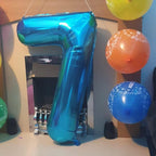 LVMOQIQIU 40 Inch Blue 9 Balloon – Large Foil Number Balloons for Birthday Parties