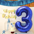 LVMOQIQIU 40 Inch Navy Blue Foil Number Balloons – 34 & 43 Large Birthday Decor