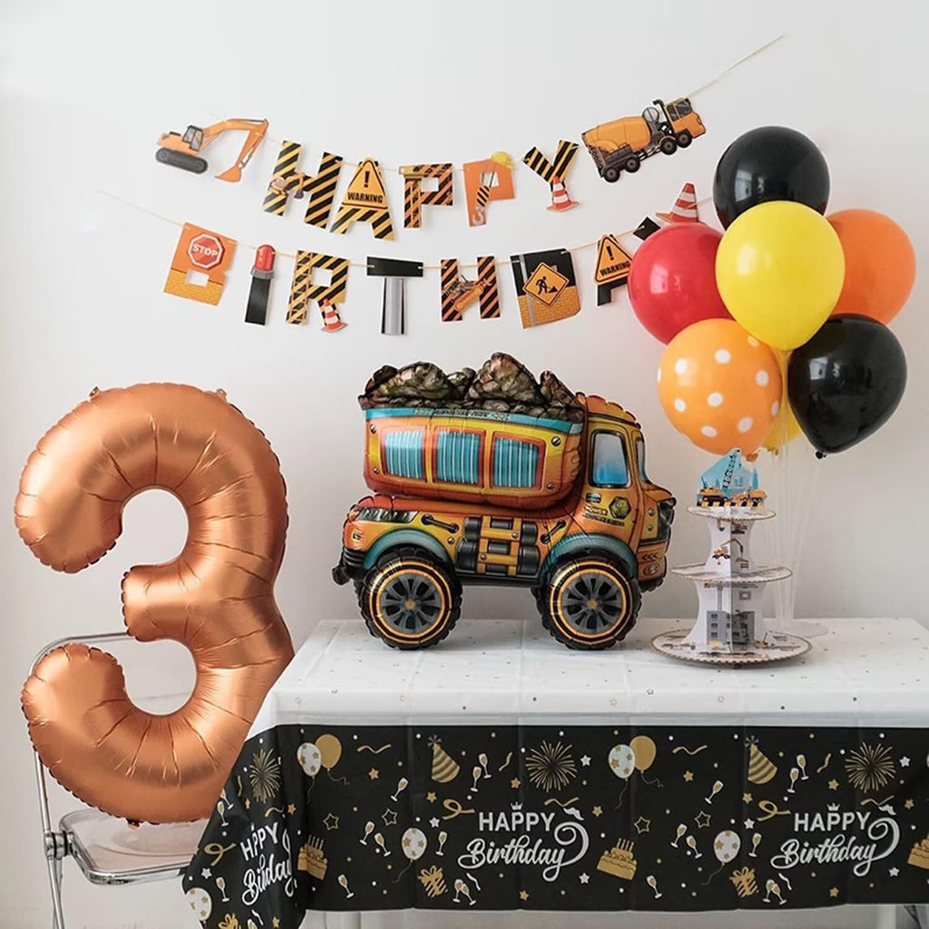 LVMOQIQIU 40 Inch Orange Foil Balloon | Number Balloons 0-9 for Birthday & Event Decor
