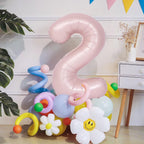 LVMOQIQIU 40-Inch Pink 33 Balloon – Matte Foil Number Balloons for Parties