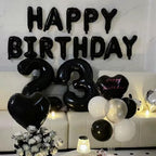 LVMOQIQIU Black 33 Number Balloon - 40-Inch Large Foil Balloons for Party Decor