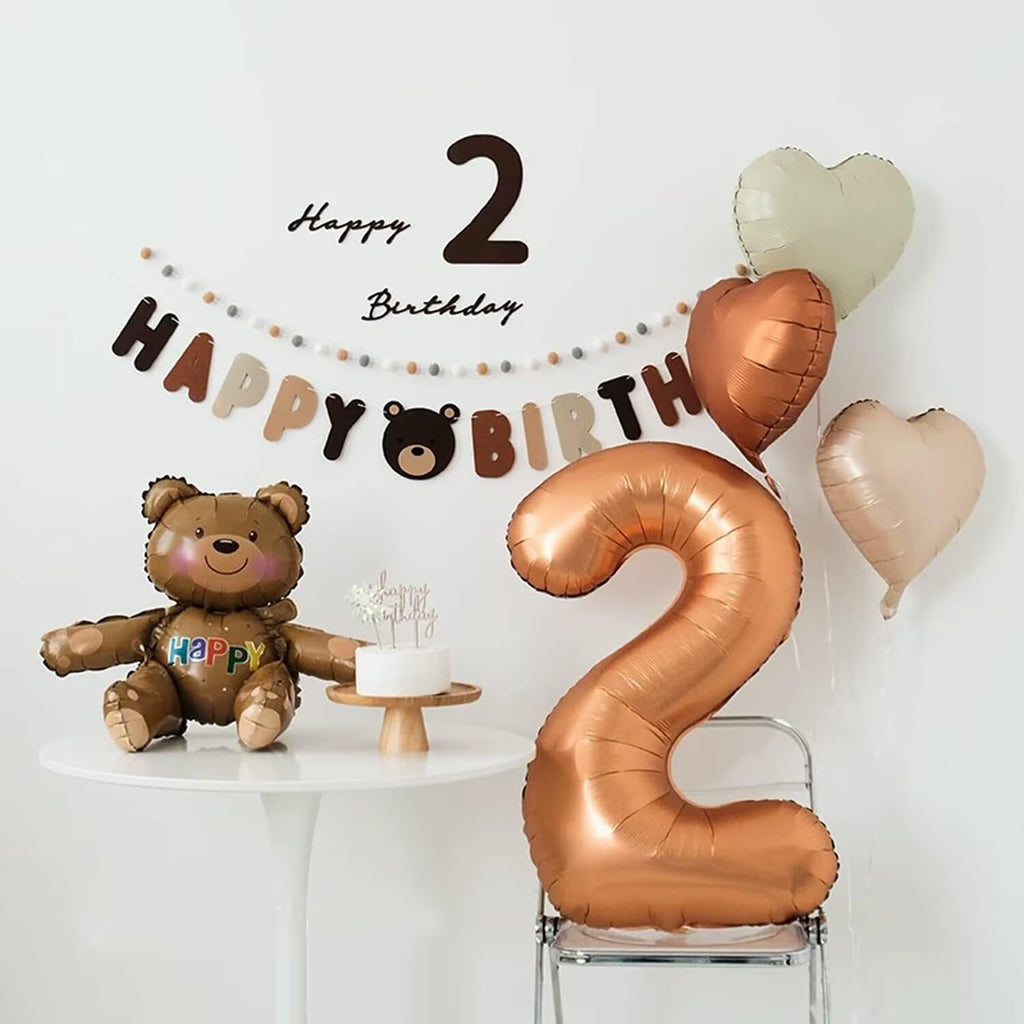 LVMOQIQIU 40 Inch Orange Foil Balloon | Number Balloons 0-9 for Birthday & Event Decor