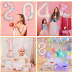 LVMOQIQIU 40-Inch Pink 33 Balloon – Matte Foil Number Balloons for Parties