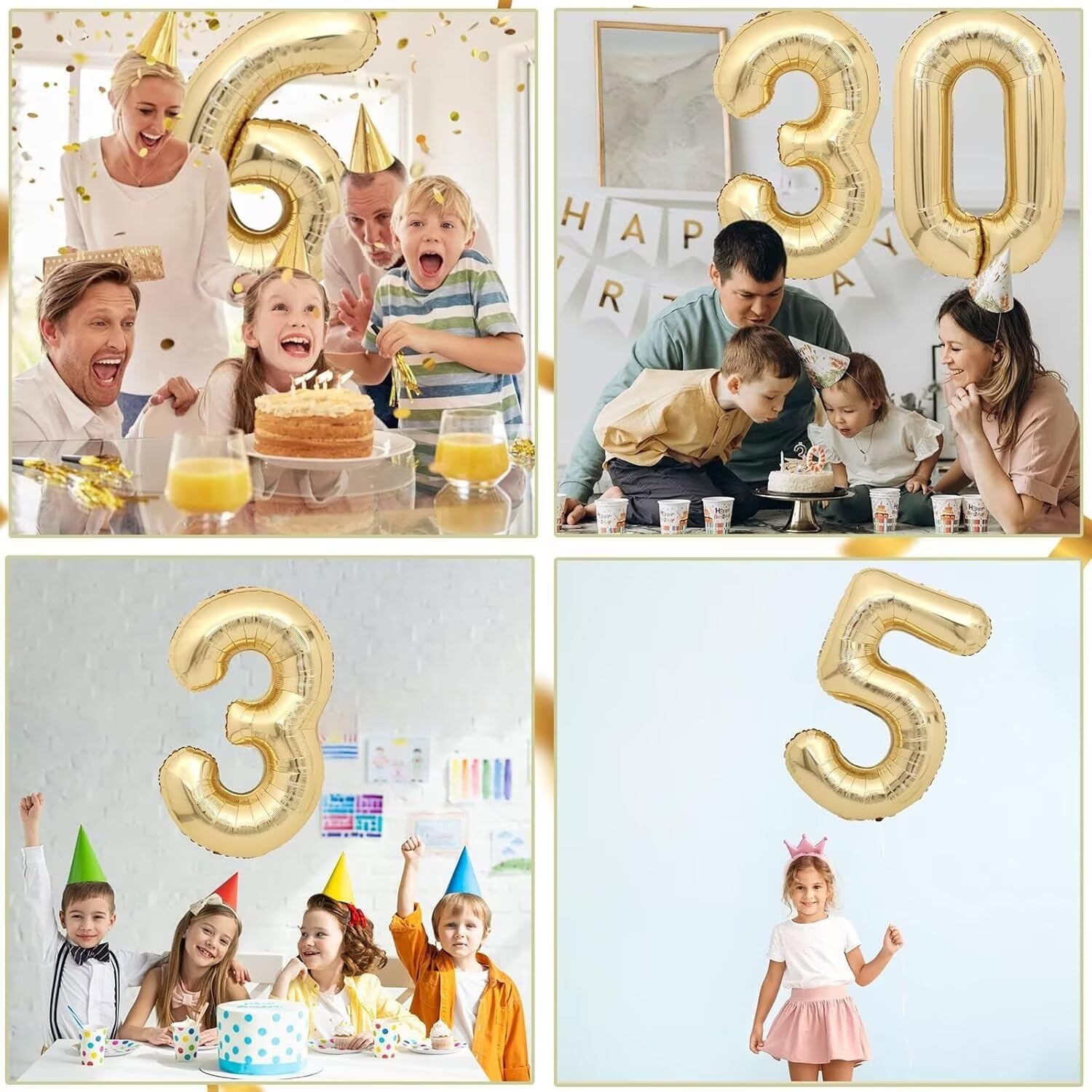 LVMOQIQIU Light Gold 40in Number Balloons – 11th Birthday Foil Balloons, Champagne Gold