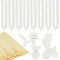 LXZFCRG 260 Clear Long Skinny Balloons – 100 Pcs for Balloon Art, Arch & Party Decor