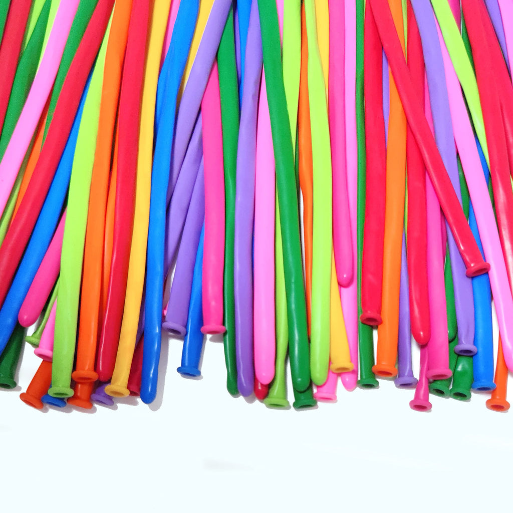 LXZFCRG 260 Balloons – Pack of 100 Long Balloon Animals for Parties