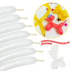 LXZFCRG 260 Clear Long Skinny Balloons – 100 Pcs for Balloon Art, Arch & Party Decor