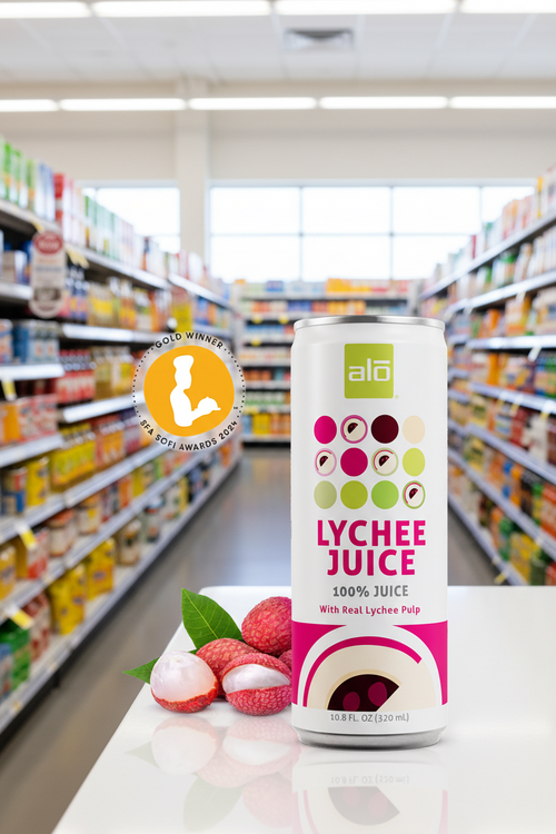12 x ALO Lychee Juice with Pulp - 320ml