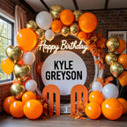 LYNSP Orange Balloons 100-Pack – 12-Inch Extra Thick Latex for Party Decor