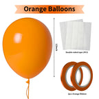 LYNSP Orange Balloons 100-Pack – 12-Inch Extra Thick Latex for Party Decor