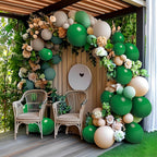 LYNSP Dark Green Balloons 100 Pack, 12-Inch Forest Green Latex Party Decor