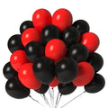 LYNSP Red & Black Balloons Pack – 100 Count, 12 inch Latex Balloons for Parties