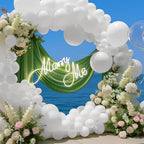 LYNSP White Latex Balloons - 100 Pack, 12 Inch for Weddings, Birthdays & Baby Showers