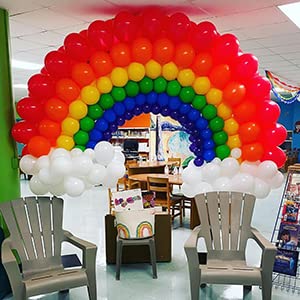 LYVEEF Rainbow Balloons Arch Kit - 175 Pcs Party Balloons in Assorted Colors