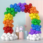 LYVEEF Rainbow Balloons Arch Kit - 175 Pcs Party Balloons in Assorted Colors
