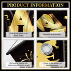 M AMFEOV Graduation Decorations 2026 Porch Banner – Class of 2026, Black & Gold