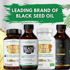 Mother Nature Organics Organic Black Seed Oil Capsules 1000mg – 180ct, 3-Month Supply, Cold-Pressed Nigella Sativa from Turkey
