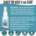 Magnesium Oil Spray for Feet & Legs - Made in USA | Ionic Magnesium Chloride 3oz