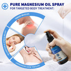 Magnesium Oil Spray for Feet & Sleep – Pure, Organic 60 ml Glass Bottle