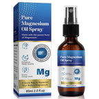 Magnesium Oil Spray for Feet & Sleep – Pure, Organic 60 ml Glass Bottle